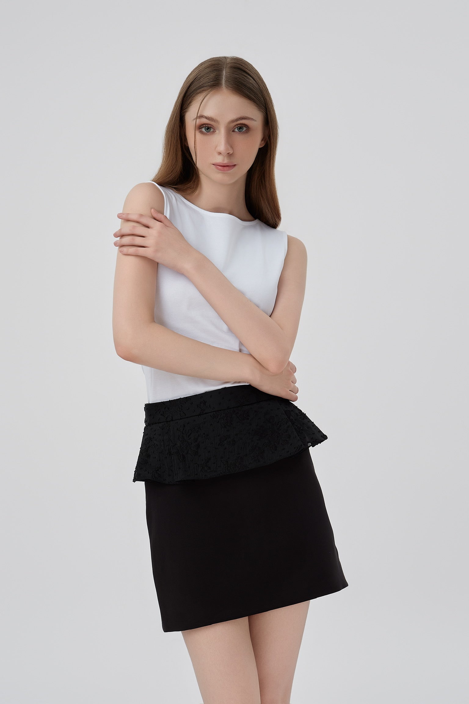 Donna Peplum Skirt