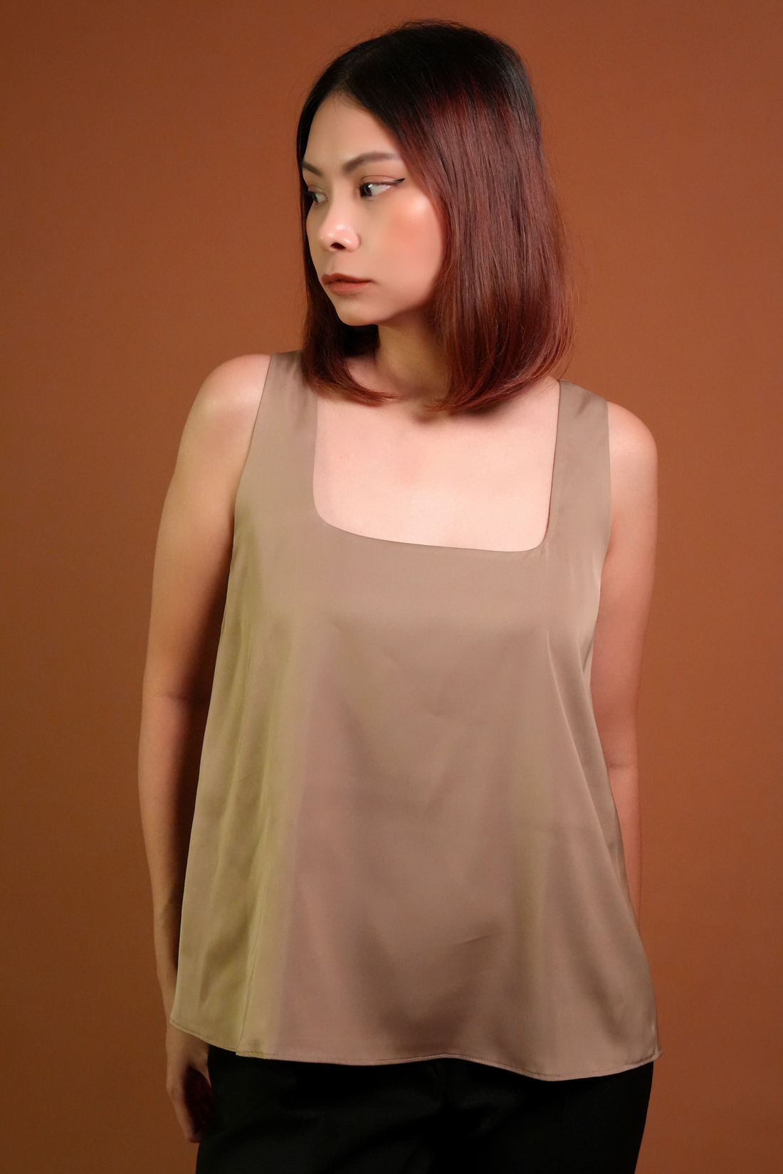 Amelyn Satin Tank Top